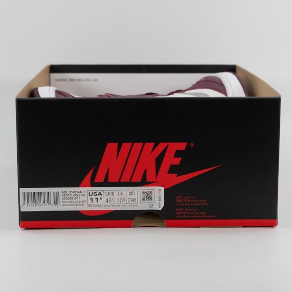 Air Jordan 1 Retro High OG 'Bordeaux' 555088-611 size 11.5 - Picture 9 of 9